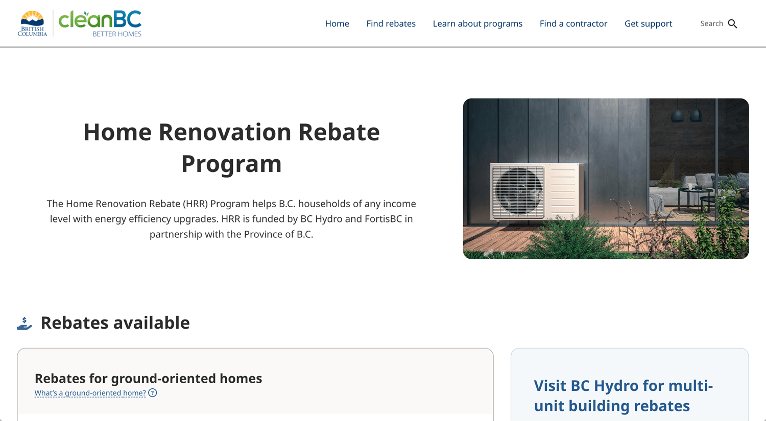 Home Renovation Rebates in Vancouver, BC